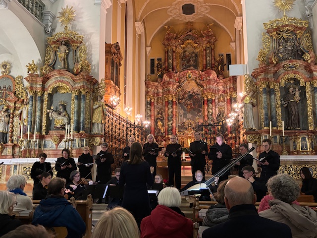 Das Offenburg Vokalensemble graduale vocal in der Offenburger Klosterkirche Unserer Lieben Frau.